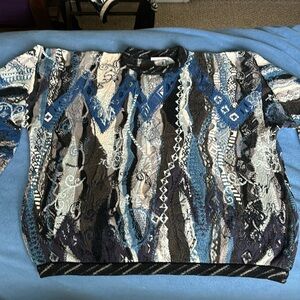 Gorgeous vintage 3-D Coogi Australia sweater L. No Transactions off of PM